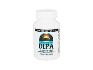 Фенілаланін Source Naturals DLPA 750 mg 60 Tabs