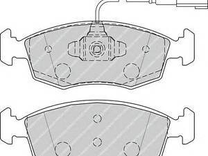Ferodo FDB4353. Гальмівні колодки пер. Punto Evo/Grande Punto/500 05- (ATE)