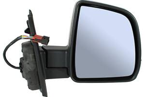 Fiat Doblo 2010- наружное зеркало электро с подогревом черное с датчиком правое, Код-19883
