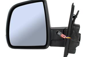 Fiat Doblo 2010- наружное зеркало с электроприводом черное без датчика левое, Код-19881