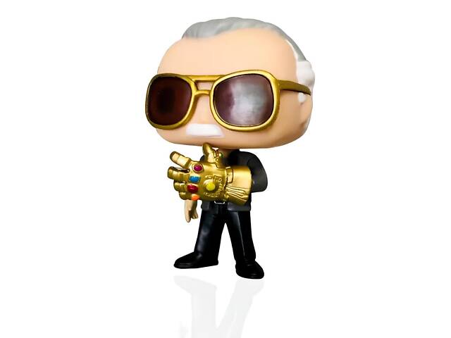 Фигурка-Башкотряс Стен Ли и Перчатка Бесконечности. Фанко Поп Стен Ли. Funko POP Marvel. Stan Lee - Фото 2