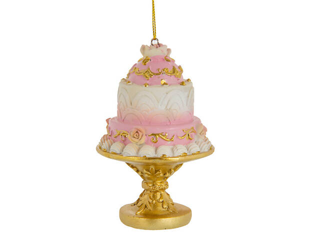 Фигурка декоративная на елку Lefard Торт 11 см 1192-298 полистоун