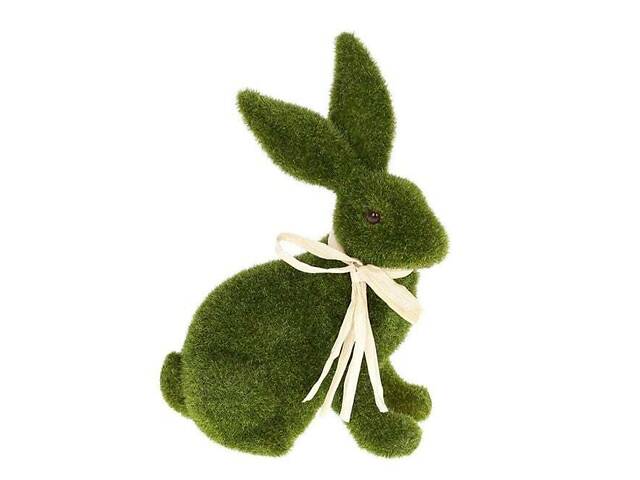Фигурка пластиковая Пасхальный Кролик зеленый 24 см. Flora 40343