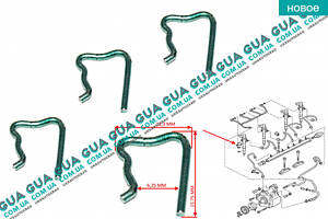 Фіксатор обратки/затискач форсунки ( клямка, кріплення, кліпса, стопор ) 1 шт. X11800001002Z VW/ВОЛЬКС ВАГЕН CADDY III 20