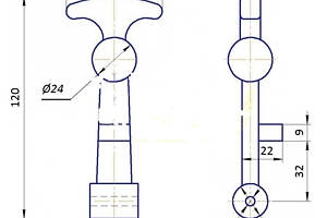 Фіксатор гумовий 52х120 (засувка) на прес-підбирач Welger 000036956