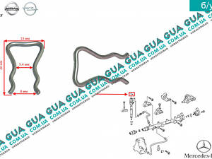 Фиксатор трубки обратки / зажим форсунки ( защелка, крепёж, клипса, стопор форсунок ) 1 шт. A0000781835 Citroen / СИТРОЭ