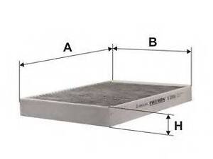 Фільтр повітря у внутрішньому просторі FILTRON K1201A2X на MERCEDES-BENZ S-CLASS седан (W221)