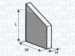 Фильтр, воздух во внутренном пространстве MAGNETI MARELLI 350203062100 на MERCEDES-BENZ E-CLASS седан (W211)