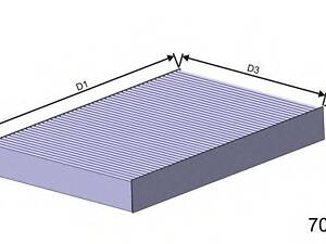 Фильтр, воздух во внутренном пространстве MISFAT HB256C на RENAULT LATITUDE (L70_)