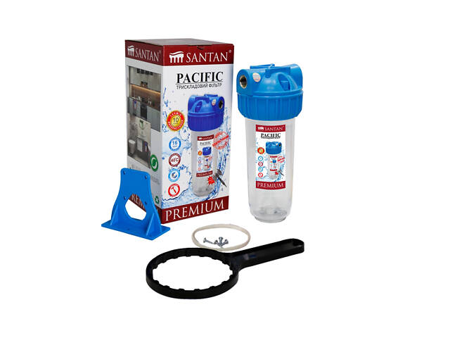 Фільтр для очищення води SANTAN Pacific 3PS, 3/4' для холодної води (без картриджа) - Фото 2