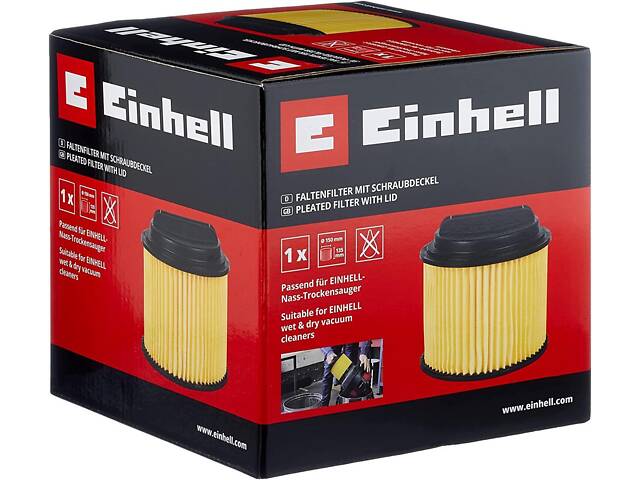 Фільтр гофрований до будівельного порохотяга 20-30л Einhell (2351113) - Фото 9