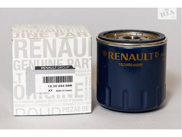 Фильтр масла на Renault Value+ Logan 2, Kangoo II, Sandero 2 Рено Логан 2, Кенгу 2, Сандеро 2 152085488R