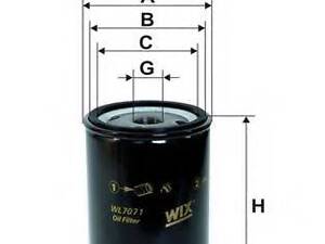 Фільтр масляний двигуна AUDI, VW WL7071OP5261 (вир-во WIX-FILTERS) WIX FILTERS WL7071 на AUDI 4000 (89, 89Q, 8A, B3)