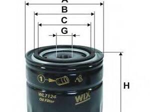 Фільтр масляний WIX FILTERS WL7124 на VOLVO 140 седан (142, 144)