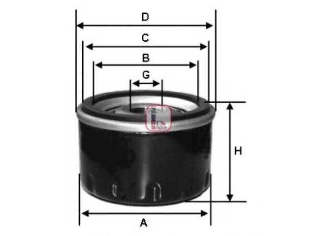 Фильтр масляный, Boxer/Jumper 1.9D/2.0JTD -06