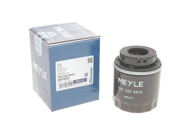 Фільтр масляний MEYLE 100 322 0015 MEYLE 100 322 0015 Volkswagen Polo, Scirocco, EOS, Tiguan, Passat, Jetta; Skoda Super - Фото 1