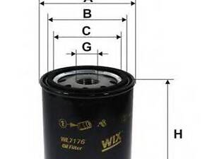 Фільтр оливи WIX FILTERS WL7176 на CITROEN CX Mk II