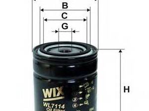 Фільтр оливний WIX FILTERS WL7114 на FORD GRANADA I (GAE, GGE)