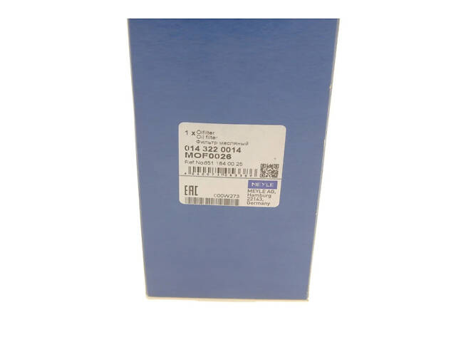 Фільтр оливний MEYLE 014 322 0014 Mercedes E-Class, V-Class, GLA-Class, Sprinter, C-Class, Vito, GLC-Class, S-Class, CLA - Фото 6