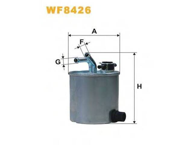 Фільтр палив. WF8426 PP8576 (вир-во WIX-FILTERS) WIX FILTERS WF8426 на NISSAN FRONTIER / NP300 (D40)