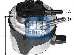 Фильтр топливный UFI 5517000 на FORD FOCUS II Station Wagon (DA_)