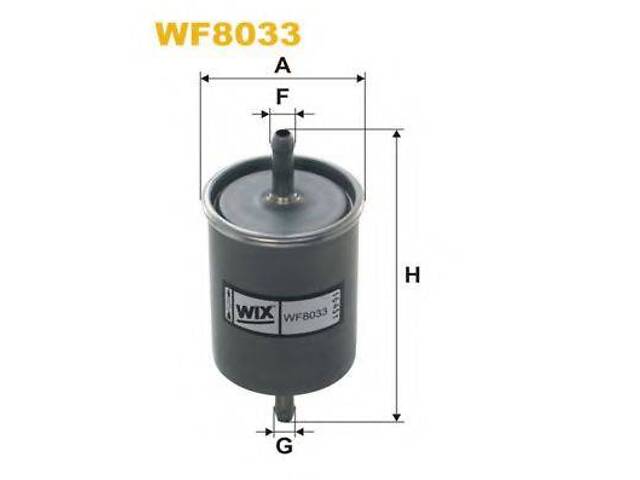 Фильтр топливный WIX FILTERS Alfa Romeo, Audi, Citroen (WF8033) WIX FILTERS WF8033 на CITROEN AX (ZA-_)