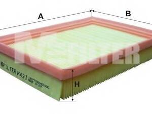 Фильтр воздушный Kia Pride (выр-во M-filter) MFILTER K431 на KIA PRIDE (DA)