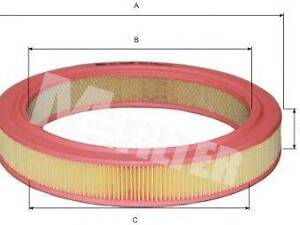 Фільтр повітряний Mazda 626 1.61.82.0 -92 MFILTER A110 на MAZDA 626 (CB)