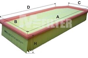 Фільтр повітряний MB (вир-во M-filter)