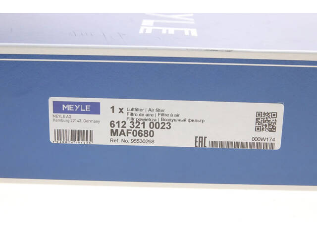 Воздушный фильтр MEYLE 612 321 0023 MEYLE 612 321 0023 Opel Vivaro; Renault Trafic 1654600Q3K, 1654600Q3M, 165460835R - Фото 5