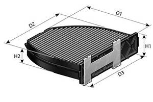 Фильтр салона, угольный, C (W204), E (W212) 07-