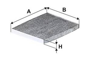 Фильтр салона с активированным углем WP2065