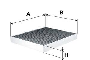 Фільтр салону з активованим вугіллям WP2107