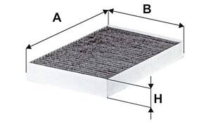 Фильтр салона с активированным углем WP2113