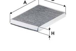 Фільтр салону з активованим вугіллям WP2169