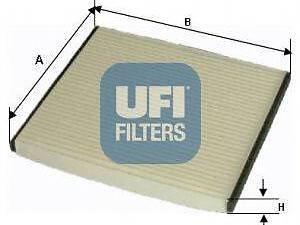 Фiльтр салону UFI 5305000 на TOYOTA VITZ (SCP1_, NLP1_, NCP1_)