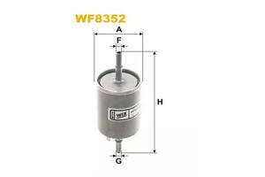 Фильтр топлевный Wix WF8352 Daewoo Lanos 1.3; 1.5; 1.6
