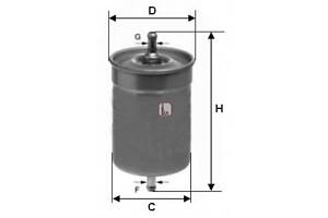 Фильтр топливный, 2.0-2.5-2.8 (бенз.)