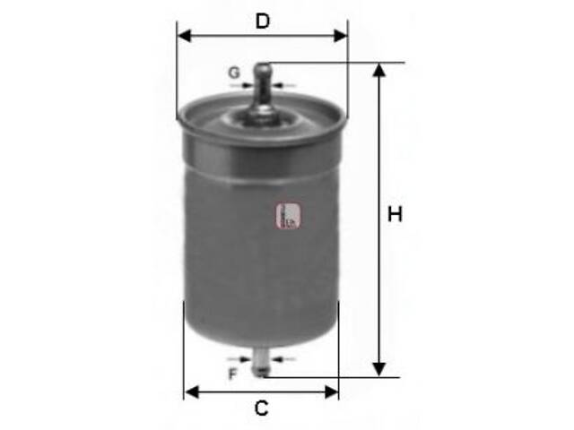 Фильтр топливный, 2.0-2.5-2.8 (бенз.)