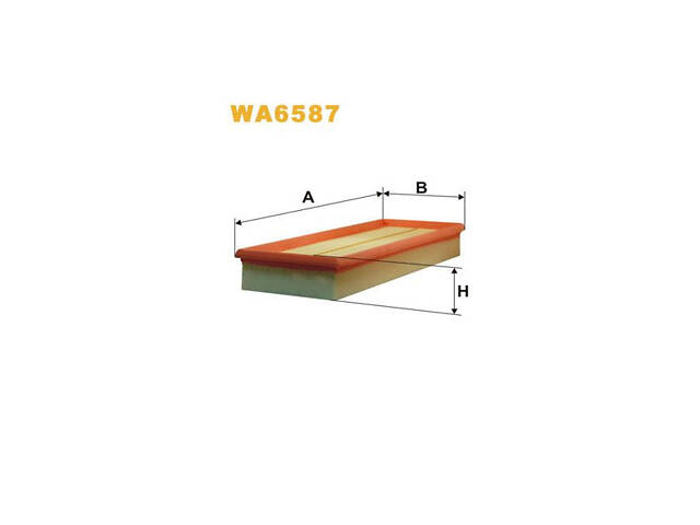 Фильтр воздушный 3.5MPI 24V, 3.2MPI 18V, 3.0MPI 24V, 2.6MPI 18V, 2.5MPI 24V, 5.0MPI 24V, 5.5MPI 32V WA6587 MERCEDES-BENZ