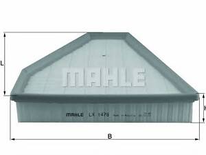 Фильтр забора воздуха BMW 1 series 2003-2013 MAHLE ORIGINAL LX1478