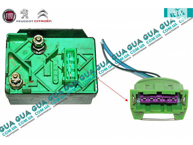 Фишка / разъем реле свечей накала 4 пина 9639912580 Citroen / СИТРОЭН JUMPER 1994-2002 / ДЖАМПЕР 1, Citroen / СИТРОЭН J