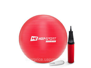 Фитбол Hop-Sport 55см красный + насос 2020, Оригинал!