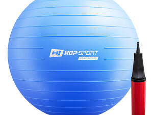 Фітбол Hop-Sport 75см синій + насос 2020