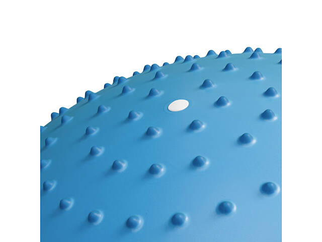 Фитбол массажный Hop-Sport 65см голубой + насос - Фото 3