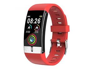 Фитнес браслет Smart Band ET66 Термометр + Тонометр + ЭКГ Красный