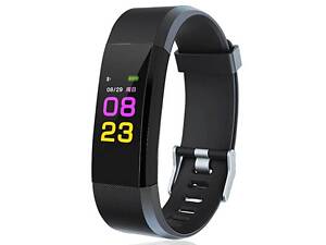 Фитнес браслет Smart Band ID115 черный (ID115-black)