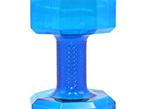 Фітнес пляшка для води у вигляді гантелі 2 в 1 RESTEQ. Спортивні пляшки, шейкер. Аквагантелі Сині