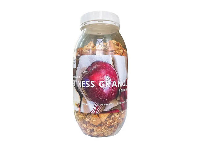 Fitness Granola - 450g Apple with protein - Фото 1 Fitness Granola - 450g Apple with protein - Фото 1