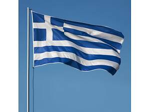 Прапор Греції RESTEQ 150×90 см, грецький прапор з поліестеру, Greek Flag для декору та заходів